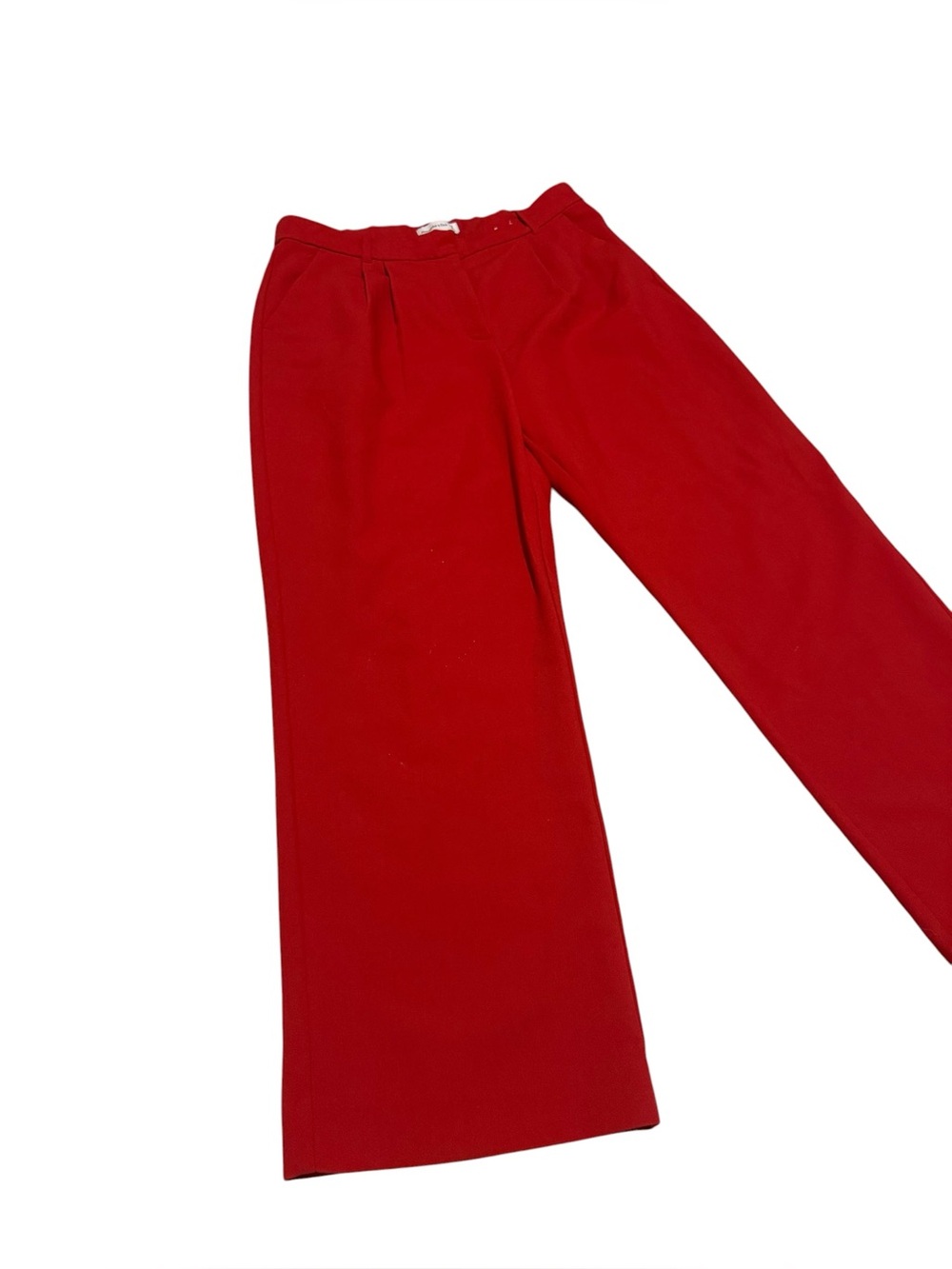 Abercrombie & Fitch Sloane Tailored Wide Leg Pant in Red Size 16 - Picture 6 of 9